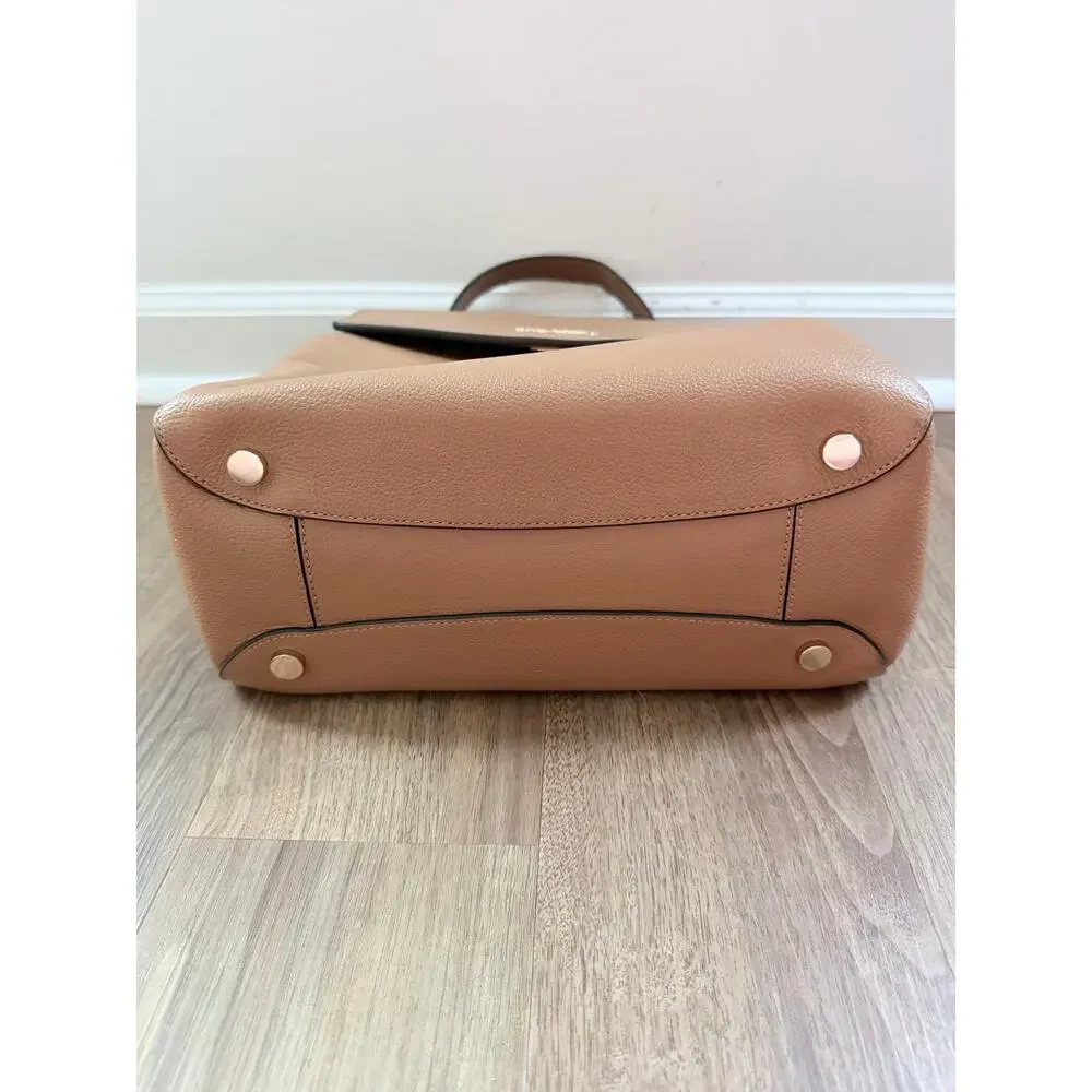 Kate Spade New York Thompson Medium Brown Refined Grain Leather Backpack
